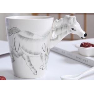 Food Grade Three Dimensional 15 Oz Zebra Mugs
