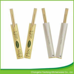 23cm Bamboo Restaurant Chop Sticks Twins Custom Disposable Natural