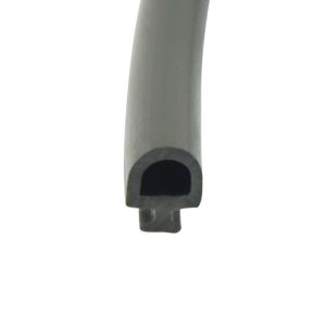 Noise Reduction Pvc Rubber Seal Black Slot Type Strips For Aluminium Profile