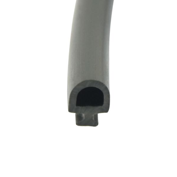 Noise Reduction Pvc Rubber Seal Black Slot Type Strips For Aluminium Profile