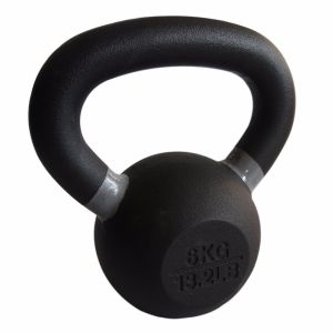 Power Coated Gym Equipment Kettlebells 5lb-80lb Size Cast Iron Material