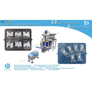 Automatic counting packing machine with 2 hoppers customized glue surface