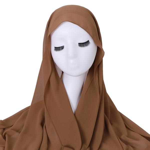 Ready to Ship High Quality Ethnic Summer Malaysian Muslim Women Hijab Long 180*70 Premium Georgette Pearl Chiffon Scarves Shawls