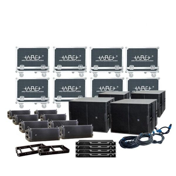 Buy ARE AUDIO dual 12 inch passive line array indoor outdoor show sound system line array speaker set at wholesale prices