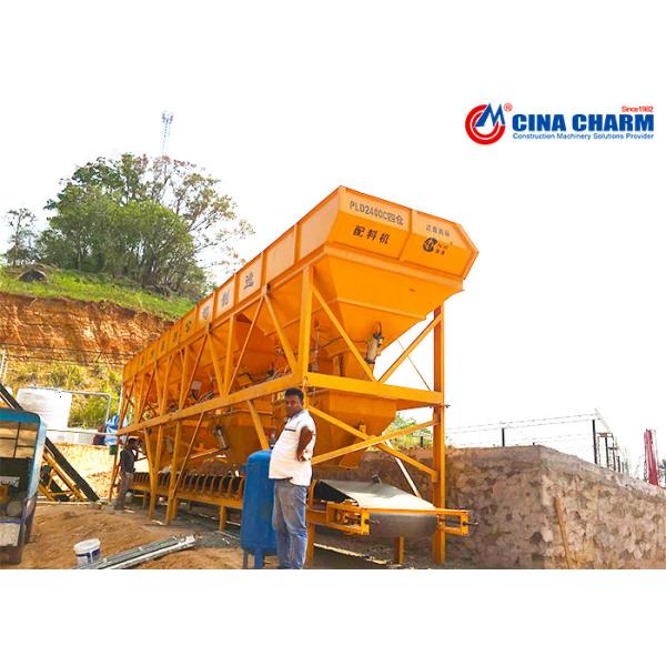 Large Capacity Belt Pld1600 RMC Batching Plant 150T Cement Silo Batching Machine