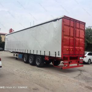 30t-50t Load Capacity Bulk Cargo Trailer Curtainsider with Utility PVC Tarpaulin