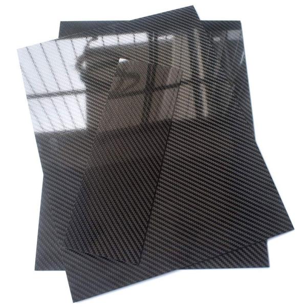 Buy Carbon Fiber High Gloss Twill Woven Sheets Glossy / Matte Surface at wholesale prices