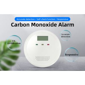 Fire Detector Carbon Monoxide Alarm With Digital LCD Display And LED Index Light