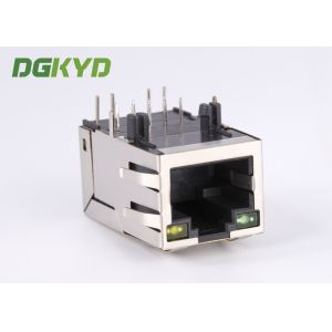 100MB Shield Ethernet RJ45 Modular Jack with manetic transformer Tap Up 25.4mm