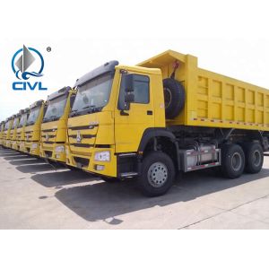 Green 6 x 4 Styre Heavy Duty Dump Truck Muck For Dumping Muck In City