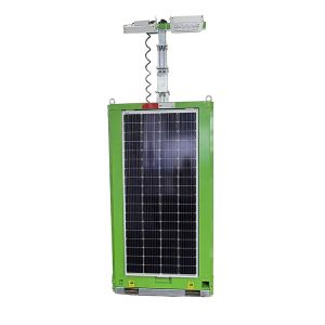 Mobile Solar Light Tower Solar Security Surveillance Camera Light Tower