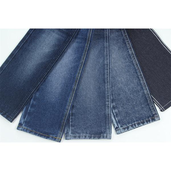 190cm 14oz 100% Cotton Indigo Blue Rigid Denim Fabric For Jeans Eco Friendly
