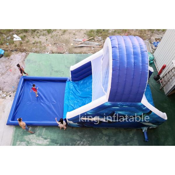 Full Printing Shark Theme 8.5m By 3m Inflatable Water Slide