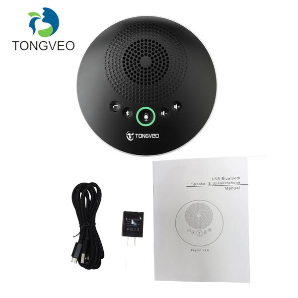 Business USB Microphone Desktop Black Omnidirectional HD Conference Speakerphone