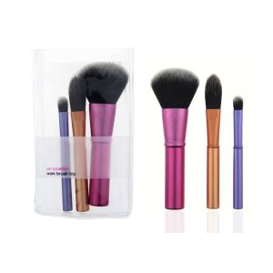 Light Weight Travel Makeup Brush Set / Aluminum Handle professional cosmetic