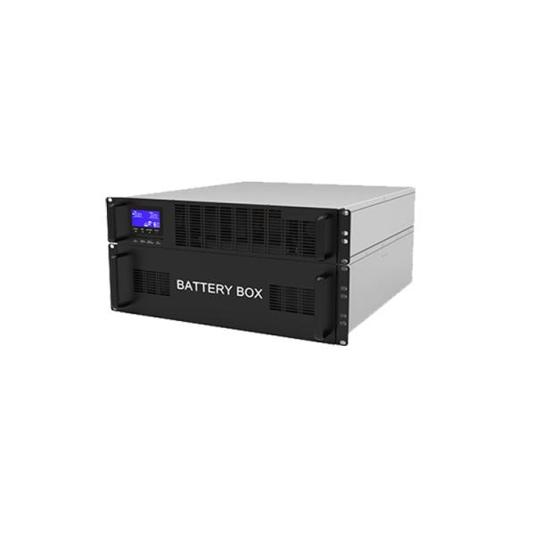 40Hz-70Hz Output Frequency Rack UPS Power Supply With 0.9 Power Factor Black