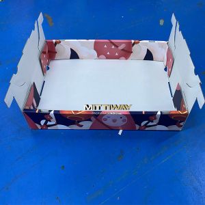 Fruit Box Carton Folding And Gluing Machine Automatic Tray Erecting Machine