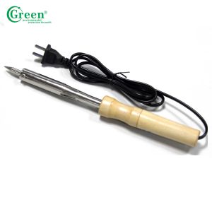 China CX - 100W Wooden Handle Soldering Iron 300-1500℃ Stability Temperature on sale
