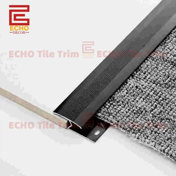 Black Z Bar Carpet Trim Metal Carpet To Tile Transition Strip