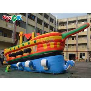 Fire Retardant Inflatable Pirate Ship Combo Party Bounce House Inflatable Boat