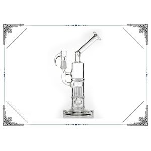 China Reinforced 5 Arm Pillar Perc borosilicate glass Smoking Pipes With Gridded Imperial Perc Bongs on sale