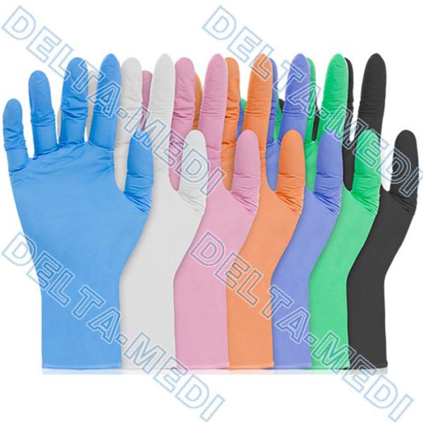 Buy White Non Sterile Powdered Nitrile Examination Gloves at wholesale prices