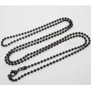Fashion 316L Stainless Steel Glass Floating Locket Chain GLC012-Ball Beads Chain