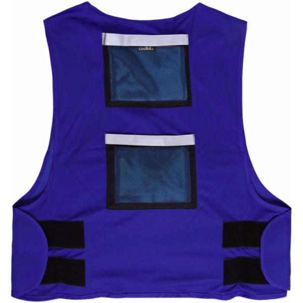 Dark Blue Fluorescent Safety Vests Shrink - Resistant Medium Thickness