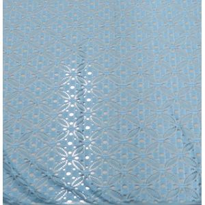 Elastic Lace Fabric of Spandex & Nylon with Elliptic Little Flower Pattern