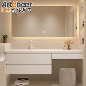30 Light Grey PVC Modern Bathroom Vanity with Sink E1 or ECO Friendly Material Grade