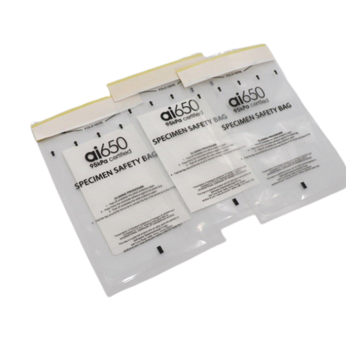 Transparent High Pressure Sealed Self Sealing Chemical Sample Bag For Hospital Lab