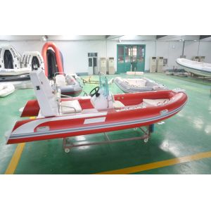 4.8m Semi - Rigid FRP Foldable Inflatable Boat Inflatable Fishing Boats With