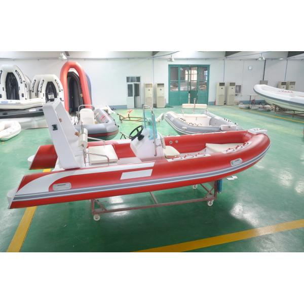 4.8m Semi - Rigid FRP Foldable Inflatable Boat Inflatable Fishing Boats With