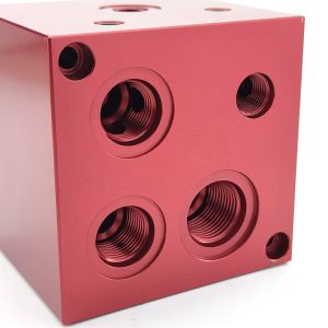 Customized ODM Precision Machinery Anodized Aluminum Hydraulic Blocks Customized