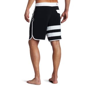 Black Summer 100 Polyester Shorts M , L Casual Stretch Waist Short