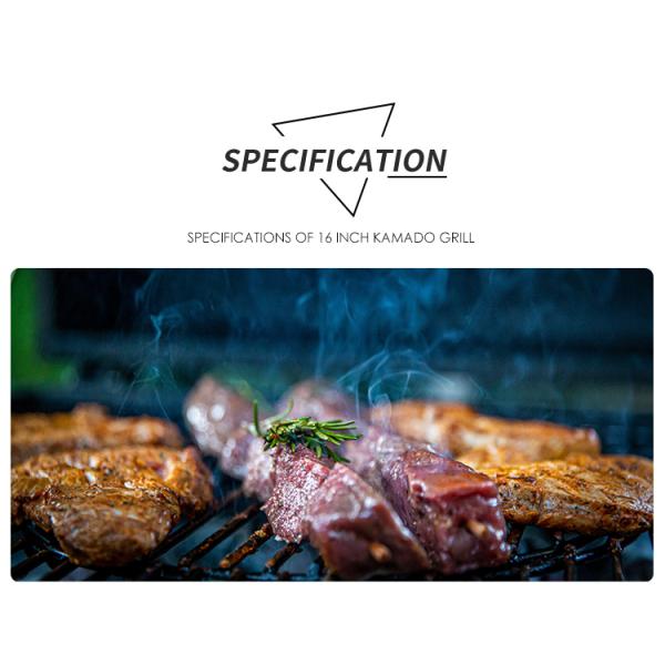 16 Kit Electric De Rotiserie Pentru Gratare Kamado Grill Temperature Gauge Smoke Feeder KIMSTONE Kamado