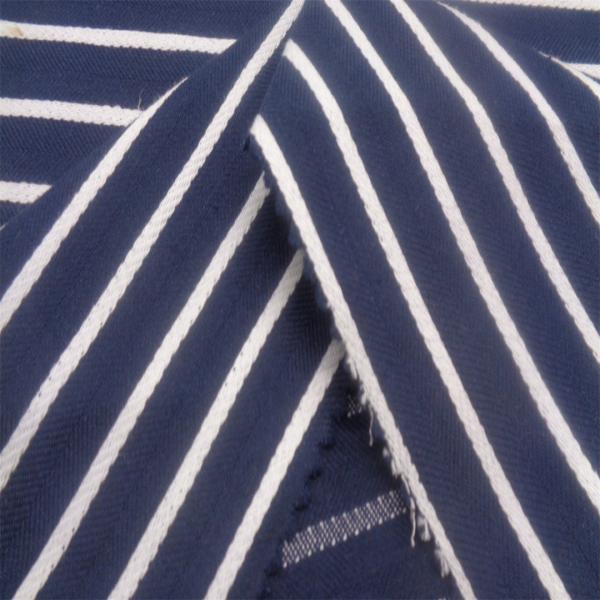 Stripe 30% Linen 70% Cotton Home Textile Blended Fabrics 247Gsm 150CM Anti Bacteria