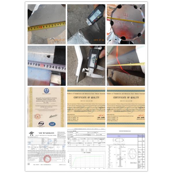10m Street Light Poles ISO certificate Q235 Hot dip galvanization 1