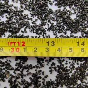 Black Copper slag black Iron-silicate black pearls sand mesh 20/40 for