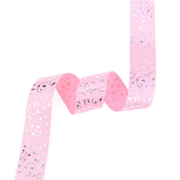 lot hot silver flowers printed grosgrain ribbons cartoon ribbon DIY handmade materials