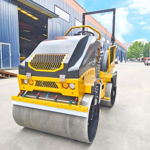 Quality New 3000kg 3 Ton Diesel Engine Mini Compactor Road Roller Double Drums Roller for sale