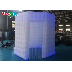 Octagonal Inflatable Photo Booth Tents Oxford Cloth Material White