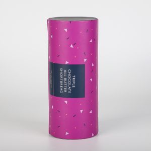 Luxury Food Cardboard Tube Box 165mm*70mm CMYK For Cookies