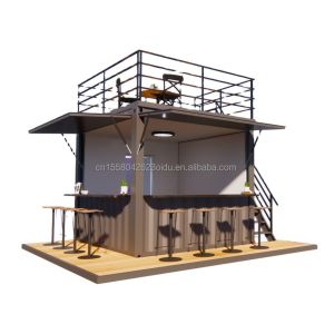 Modern Design Style 10 ft 20 ft Mobile Bar Prefabricated House Container Store