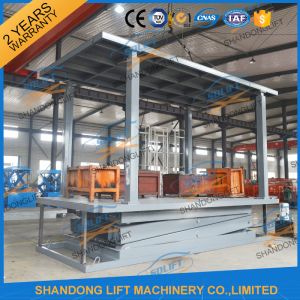5T 5.36M Double Platform Scissor Car Lift for Villa In-ground Car Lift for House