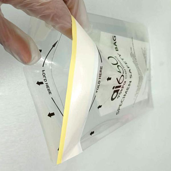 Buy IATA DG 4GV Corrugated Lab 95kPa Specimen Transport Bag  Permanent Adhesive at wholesale prices