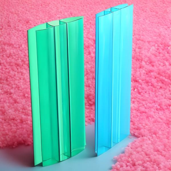 Buy Impact Proof Polycarbonate H Connecter / Polycarbonate Extruded Plastic Profiles at wholesale prices