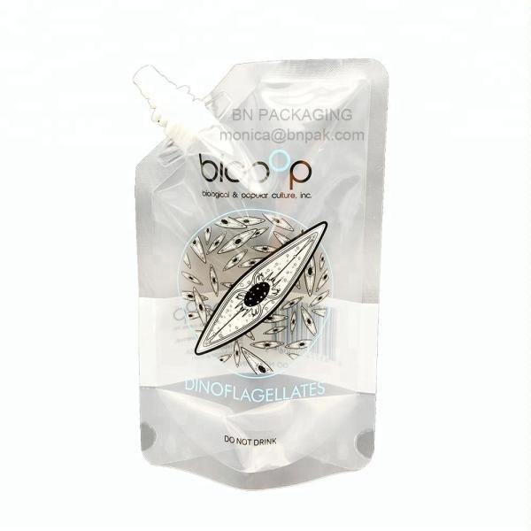 Transparent Refilling Aluminum Foil Packaging Bags Foldable With Cap Cut Handle