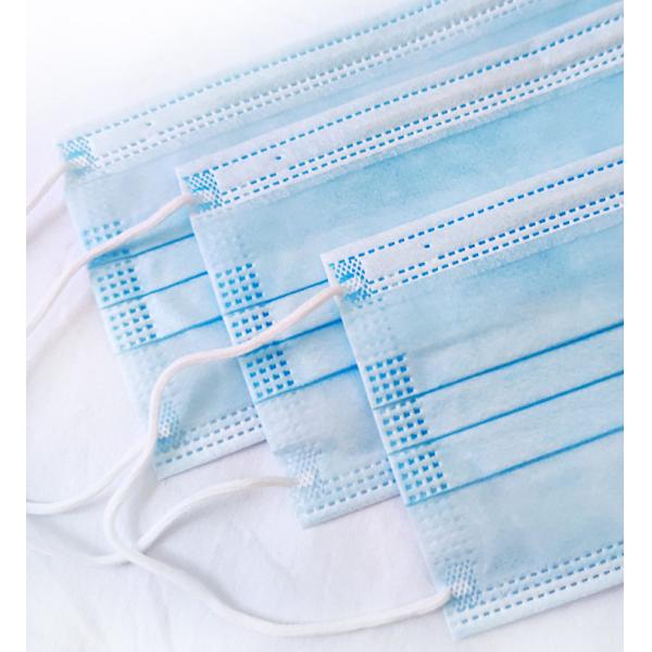 Buy Blue Bfe98 Earloop 75gsm Medical 3 Layer Mask at wholesale prices