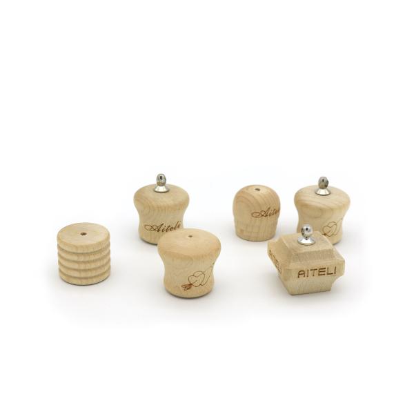 Wooded Perfume Bottle Lid For Car Hanging Perfume Lid Customization